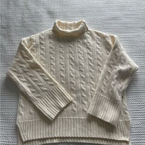 Abercrombie & Fitch Cream Turtleneck Sweater